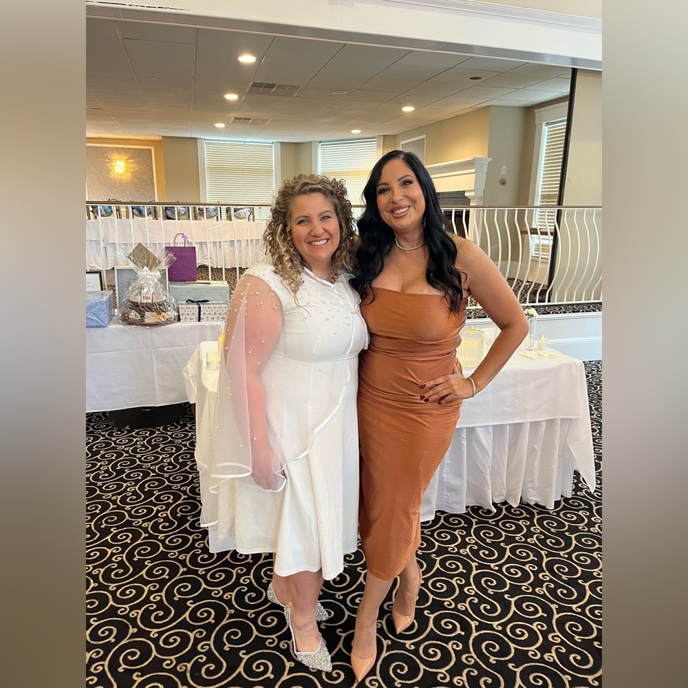 Lulu's Strapless Tan Dress